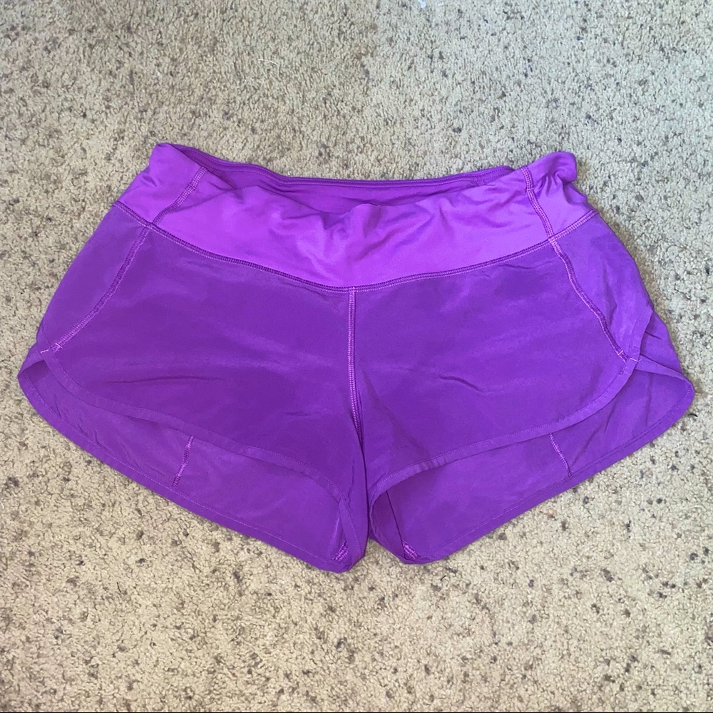 Lululemon Speed Up Purple Shorts